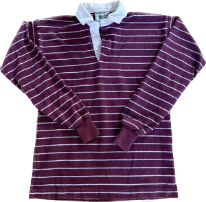 The Perfect Vintage Burgundy Rugby Shirt