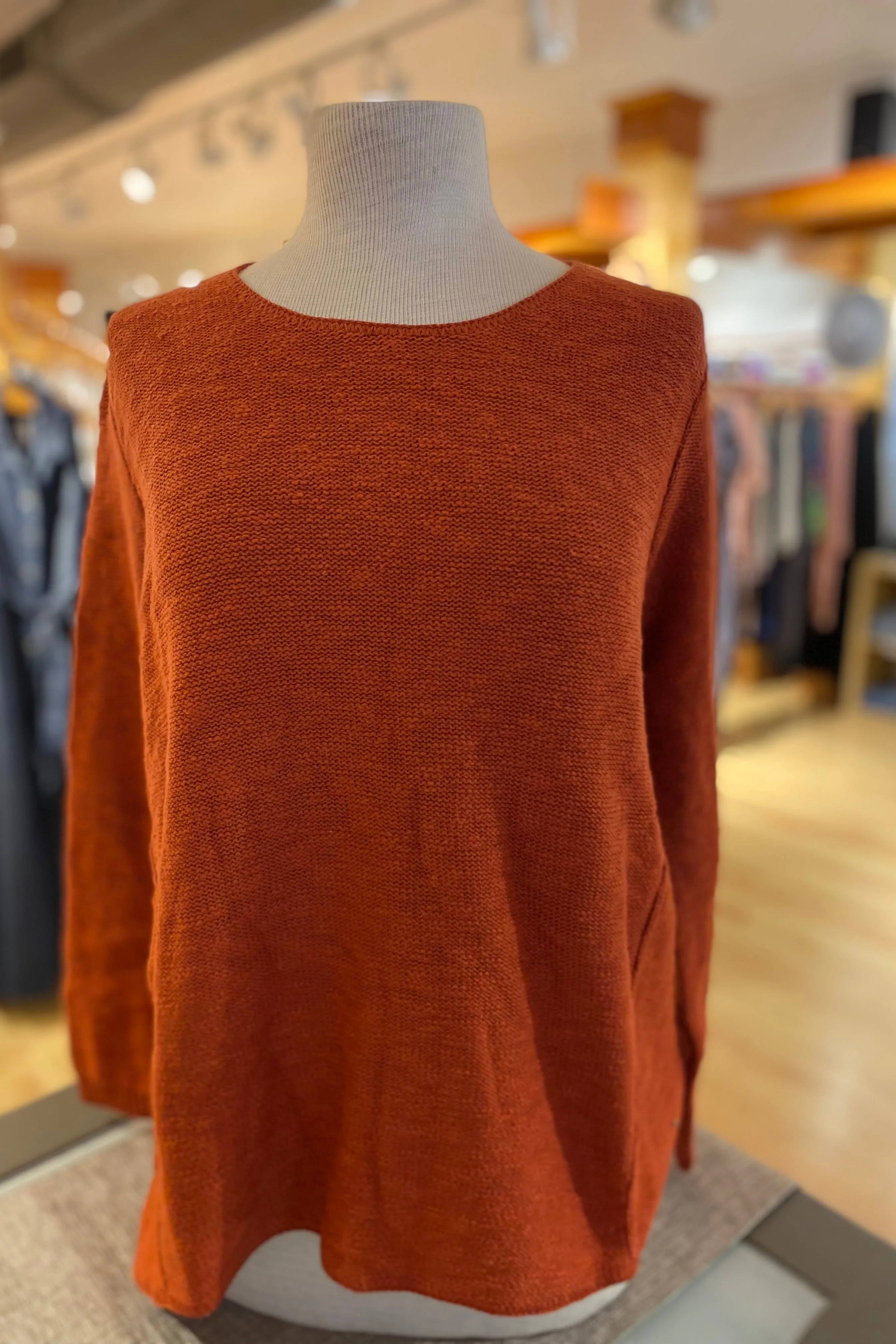 The Ultimate Cotton Sweater - Hi Low Slub Crew