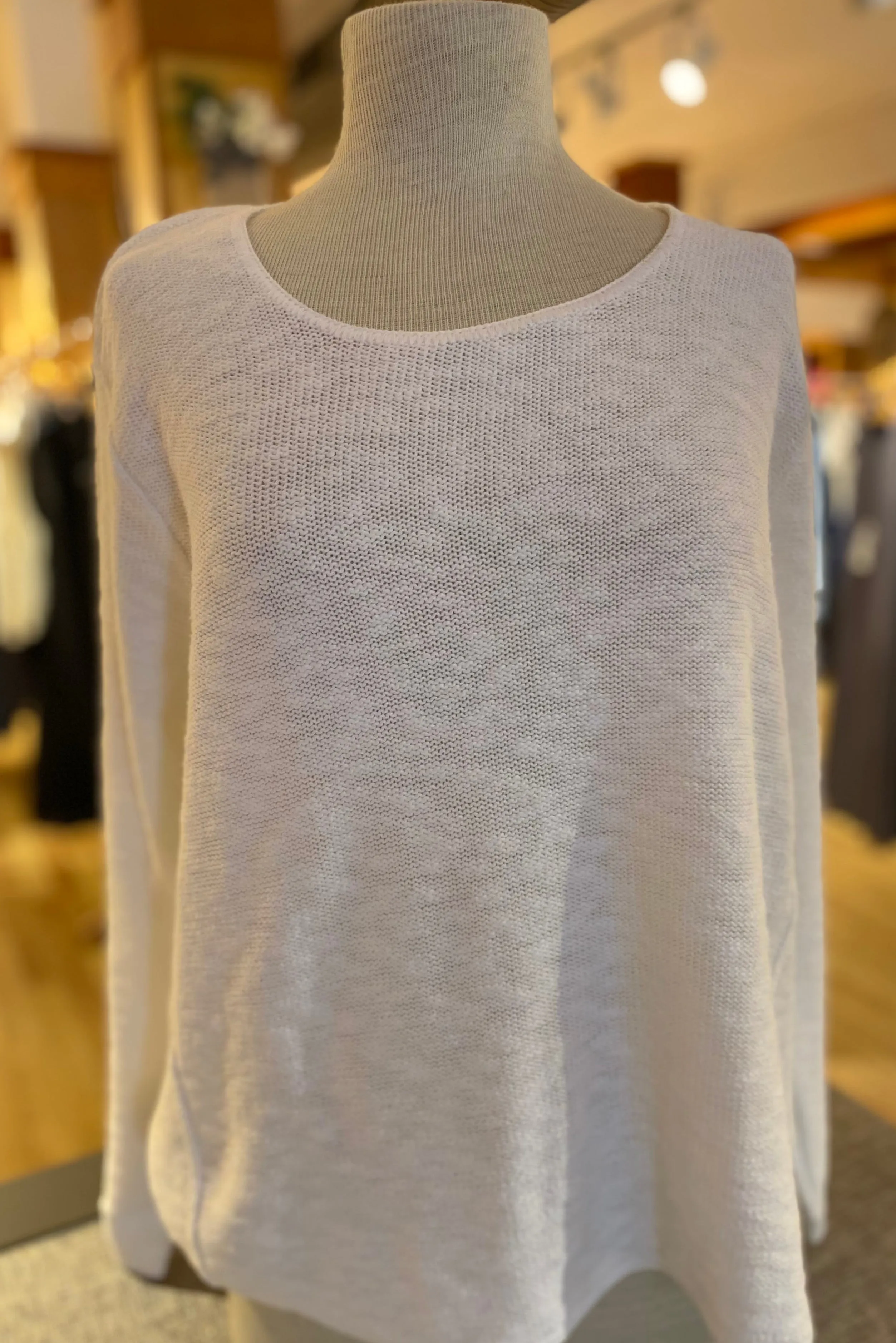 The Ultimate Cotton Sweater - Hi Low Slub Crew