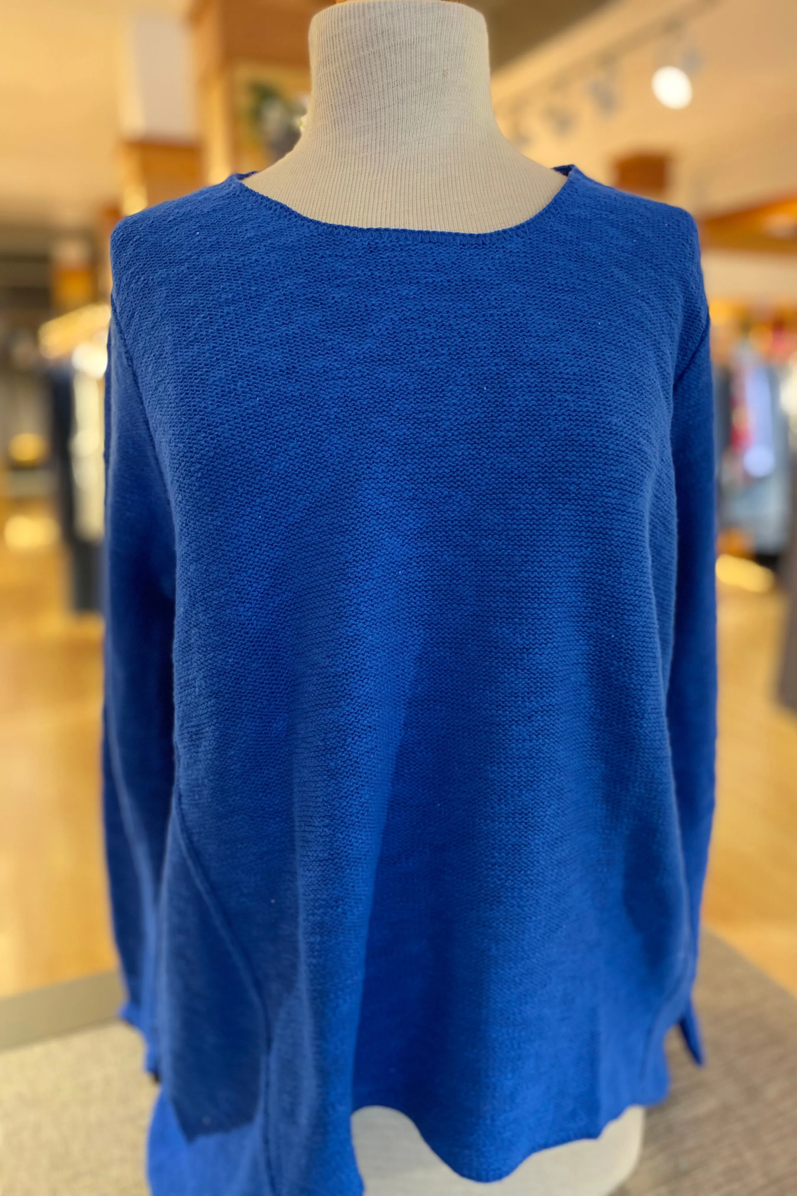 The Ultimate Cotton Sweater - Hi Low Slub Crew
