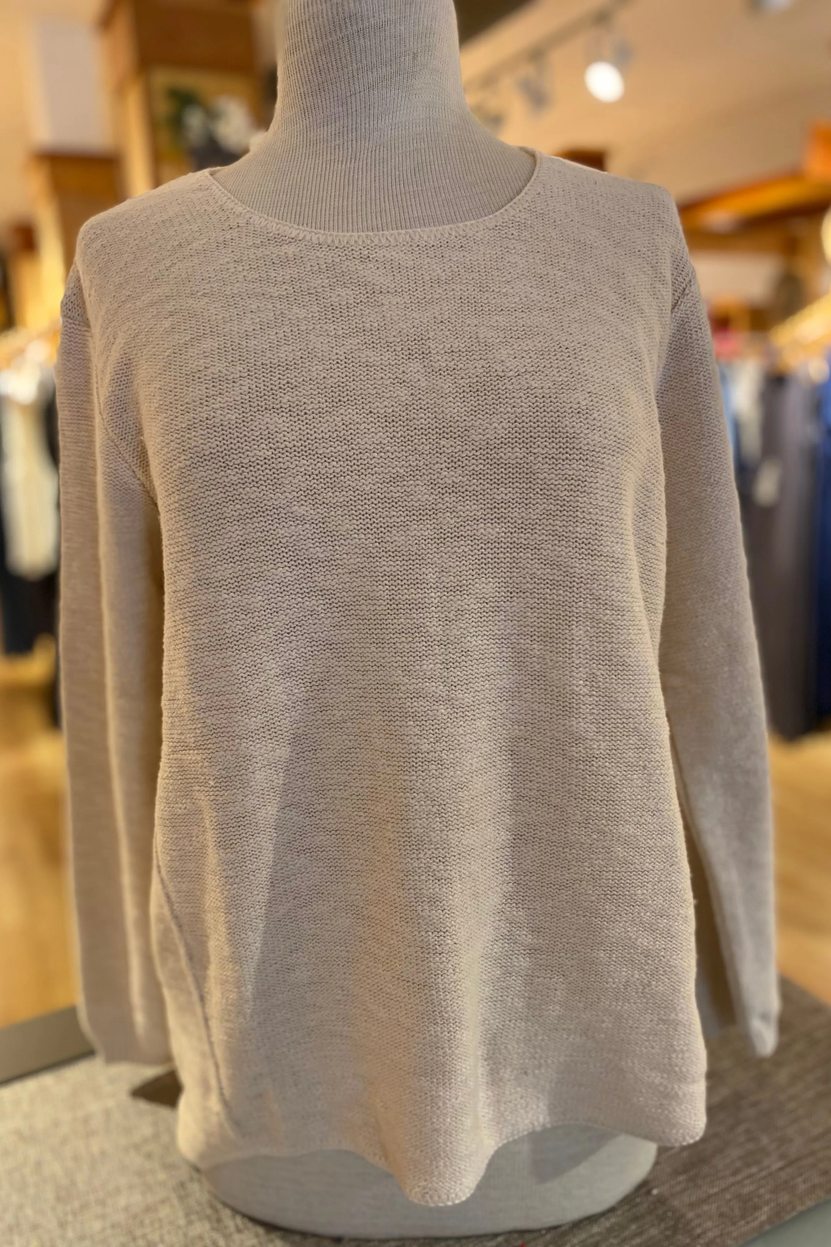 The Ultimate Cotton Sweater - Hi Low Slub Crew
