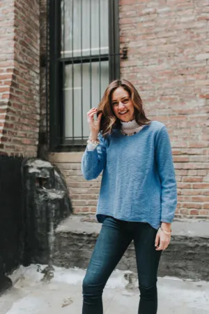 The Ultimate Cotton Sweater - Hi Low Slub Crew