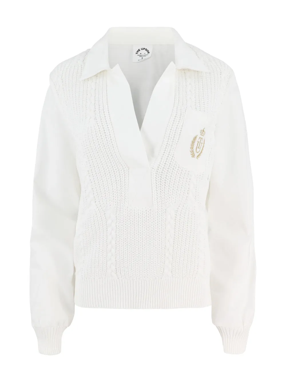 The Upside Baccarat Violette Sweater in White