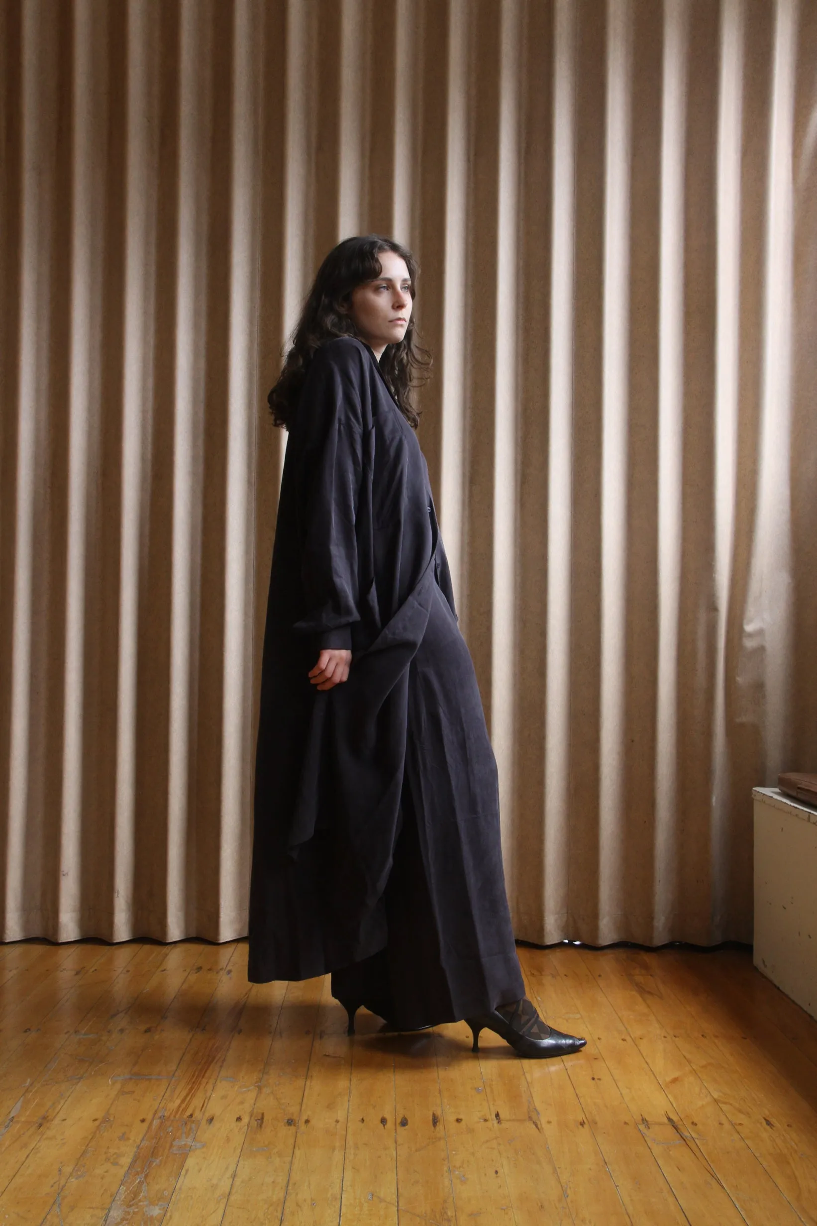 Tia Shirt with Pockets _ Slate