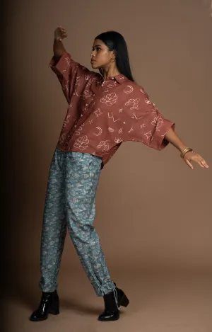 Tie-Knot Pants in Not Fishy At All Pattern