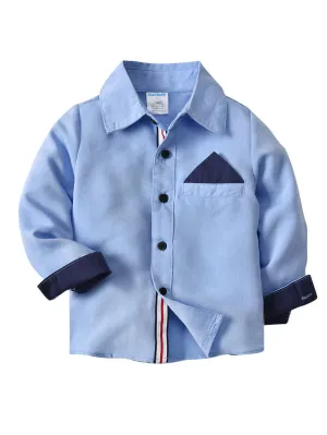 Toddler Big Boys Long Sleeve Classic Shirt