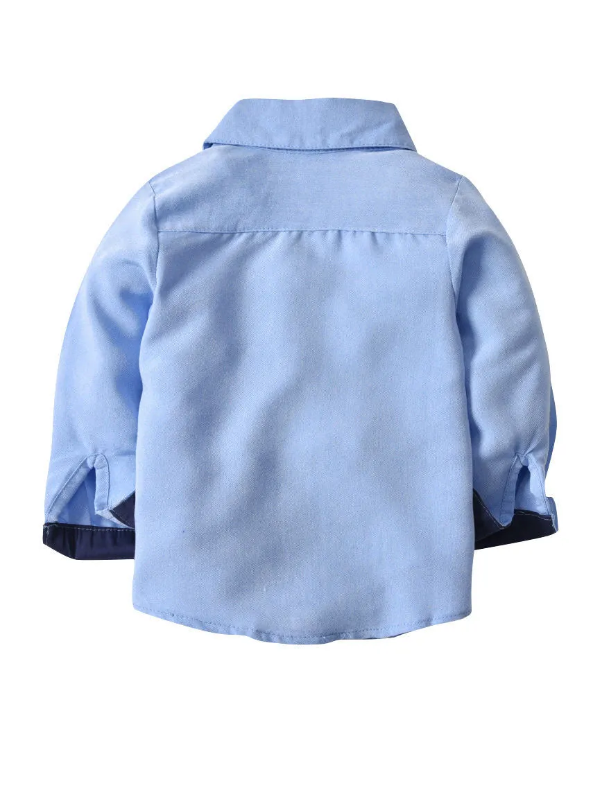 Toddler Big Boys Long Sleeve Classic Shirt
