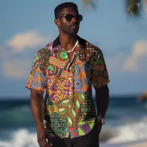 Traditional Ethnic African Vintage Motifs Hawaiian Shirt LT9