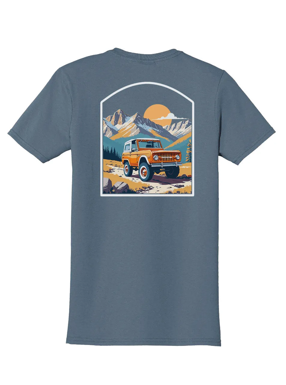 Trail Rider Back Print with Pocket Print T-Shirt
