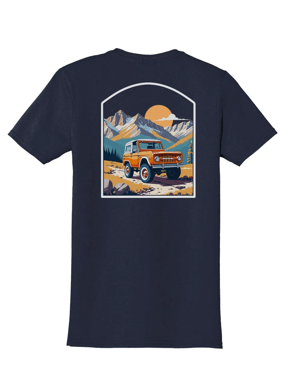 Trail Rider Back Print with Pocket Print T-Shirt