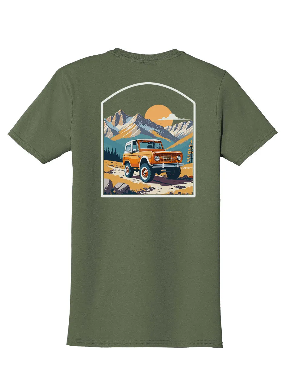 Trail Rider Back Print with Pocket Print T-Shirt