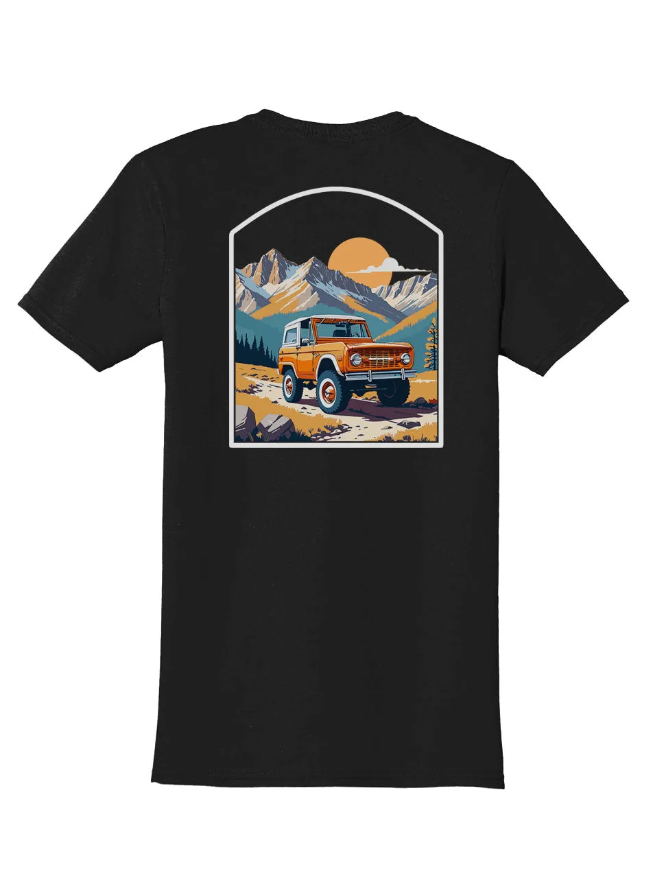Trail Rider Back Print with Pocket Print T-Shirt