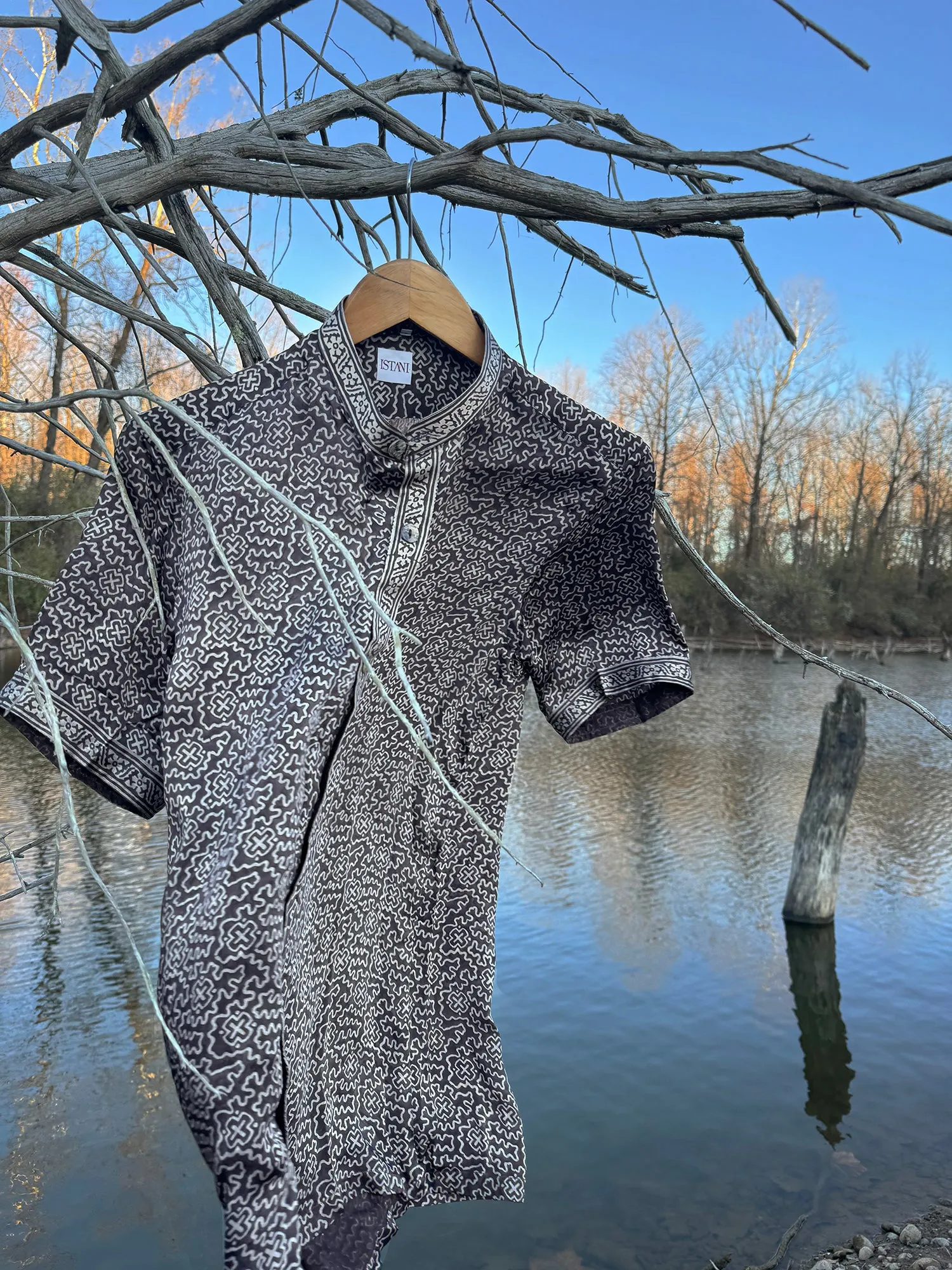 Treasure Hunt Silk Button Up
