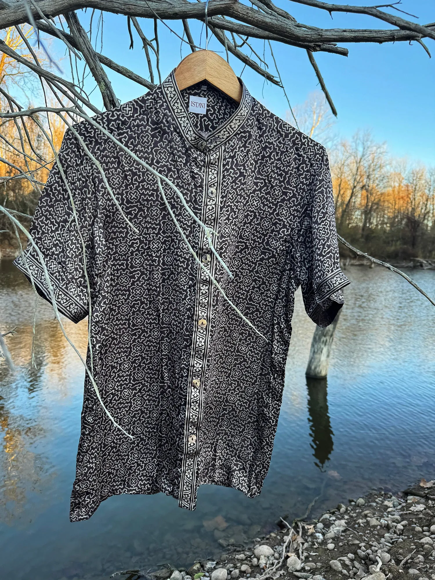 Treasure Hunt Silk Button Up
