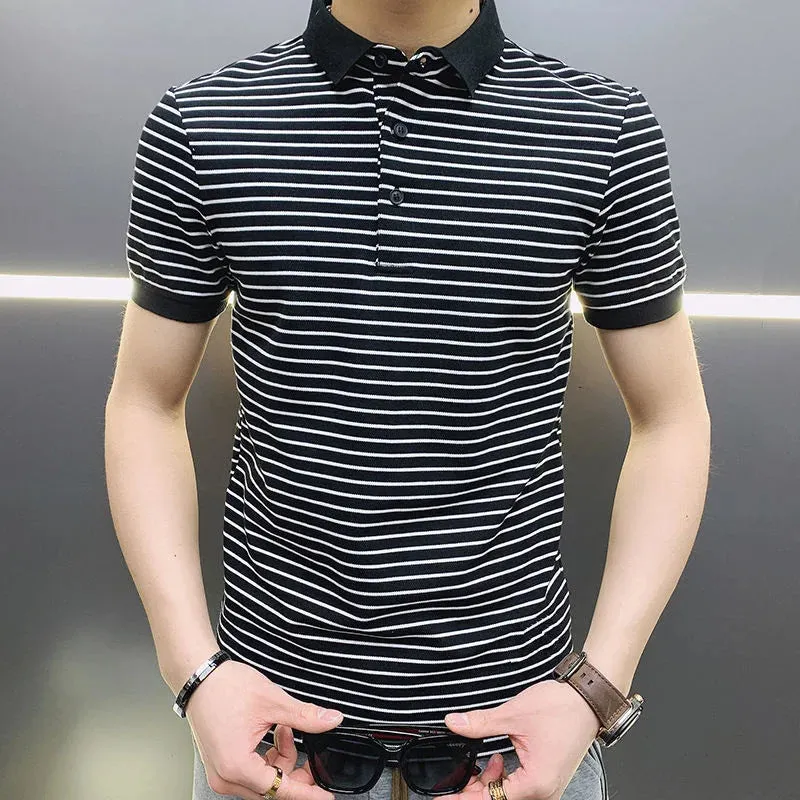 TrendWear Striped Polo T-Shirt