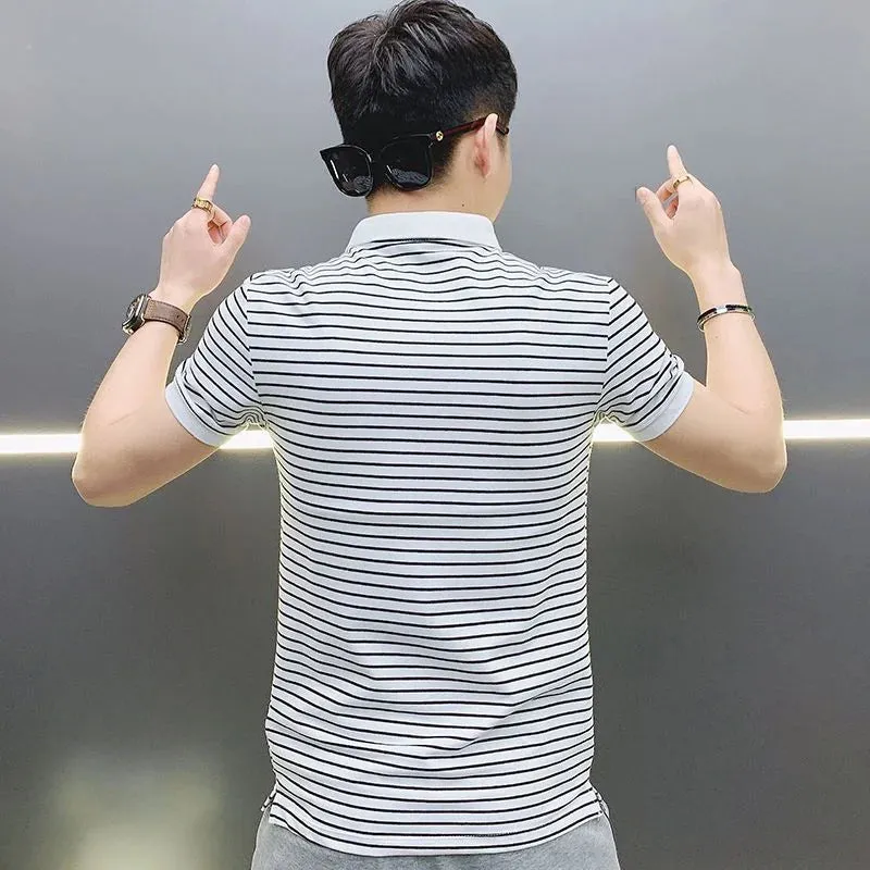 TrendWear Striped Polo T-Shirt