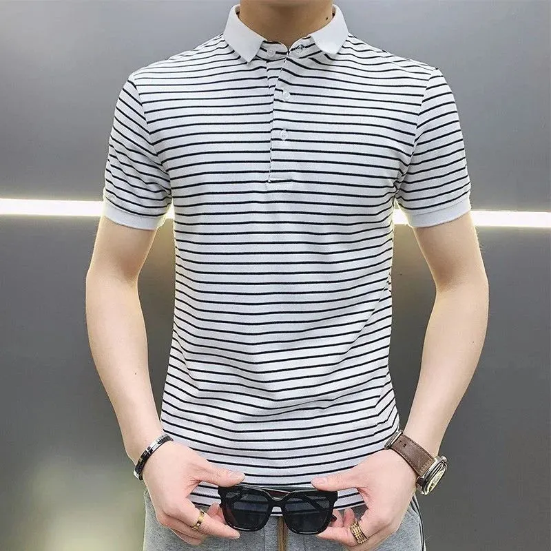 TrendWear Striped Polo T-Shirt
