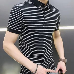 TrendWear Striped Polo T-Shirt