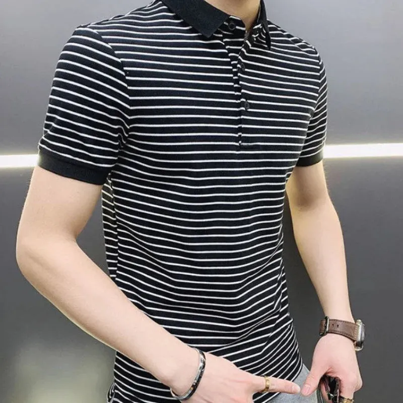 TrendWear Striped Polo T-Shirt