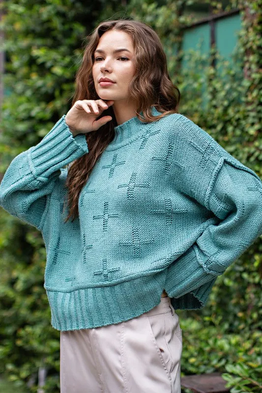 Turtle Neck Knit Top (Various colors), eesome