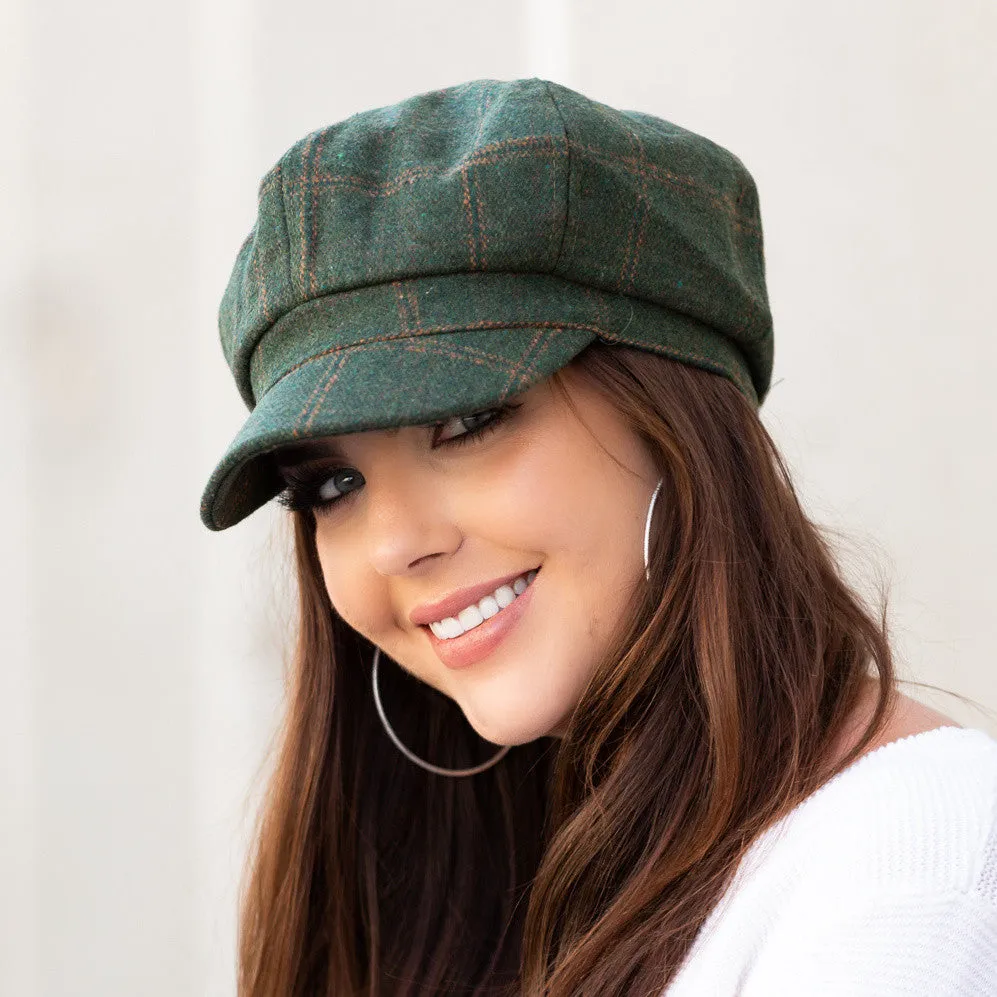 Tweed Newsboy Hats
