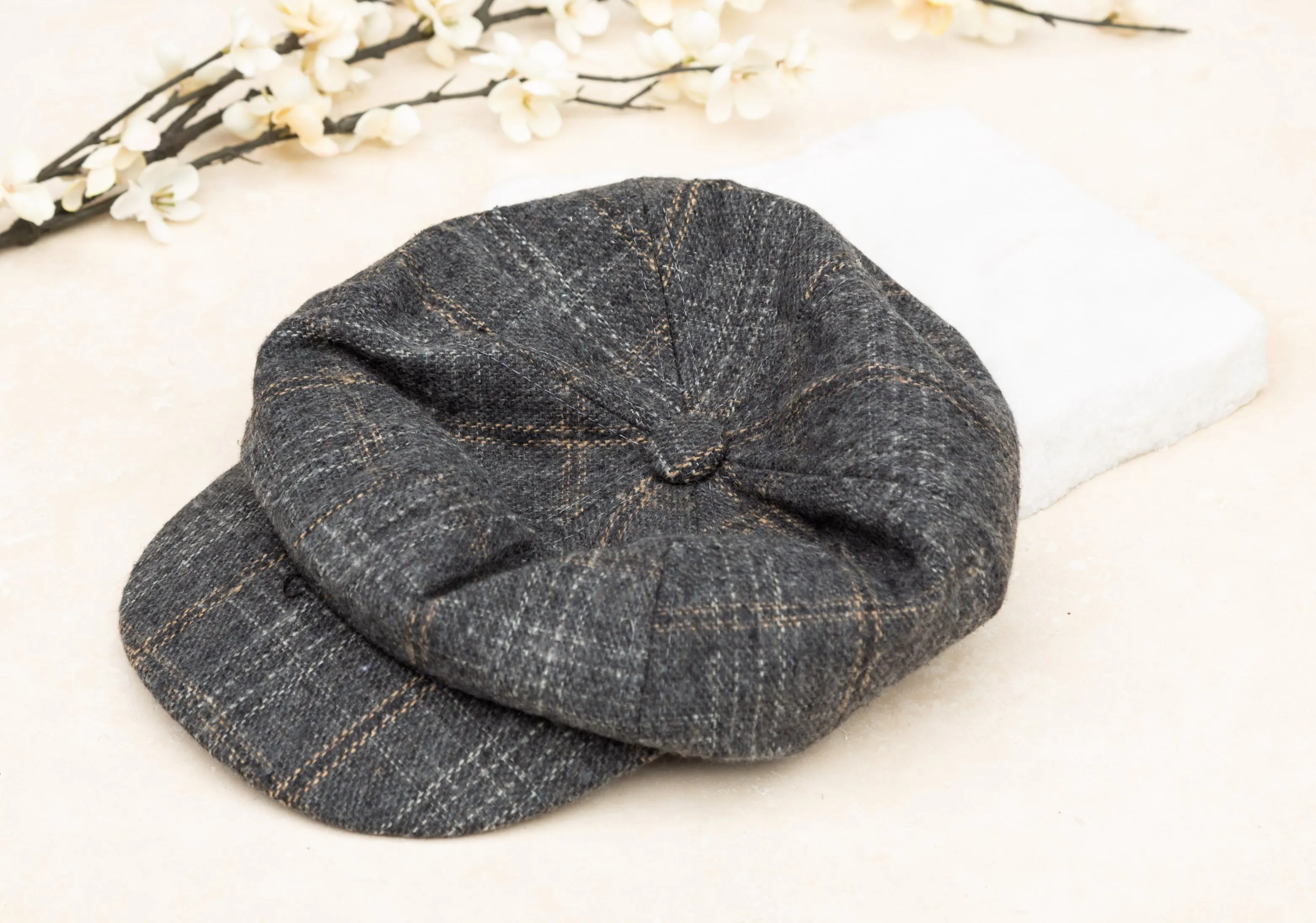 Tweed Newsboy Hats