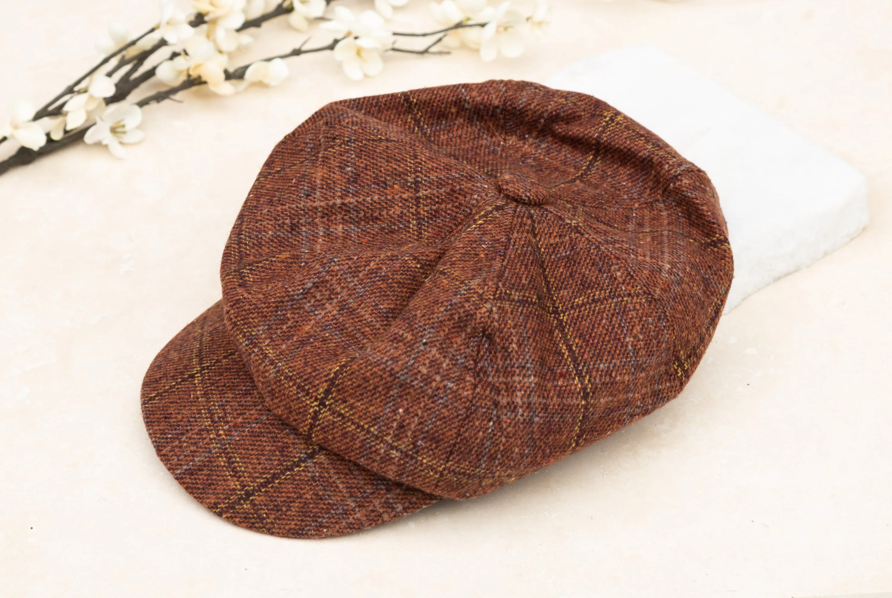 Tweed Newsboy Hats