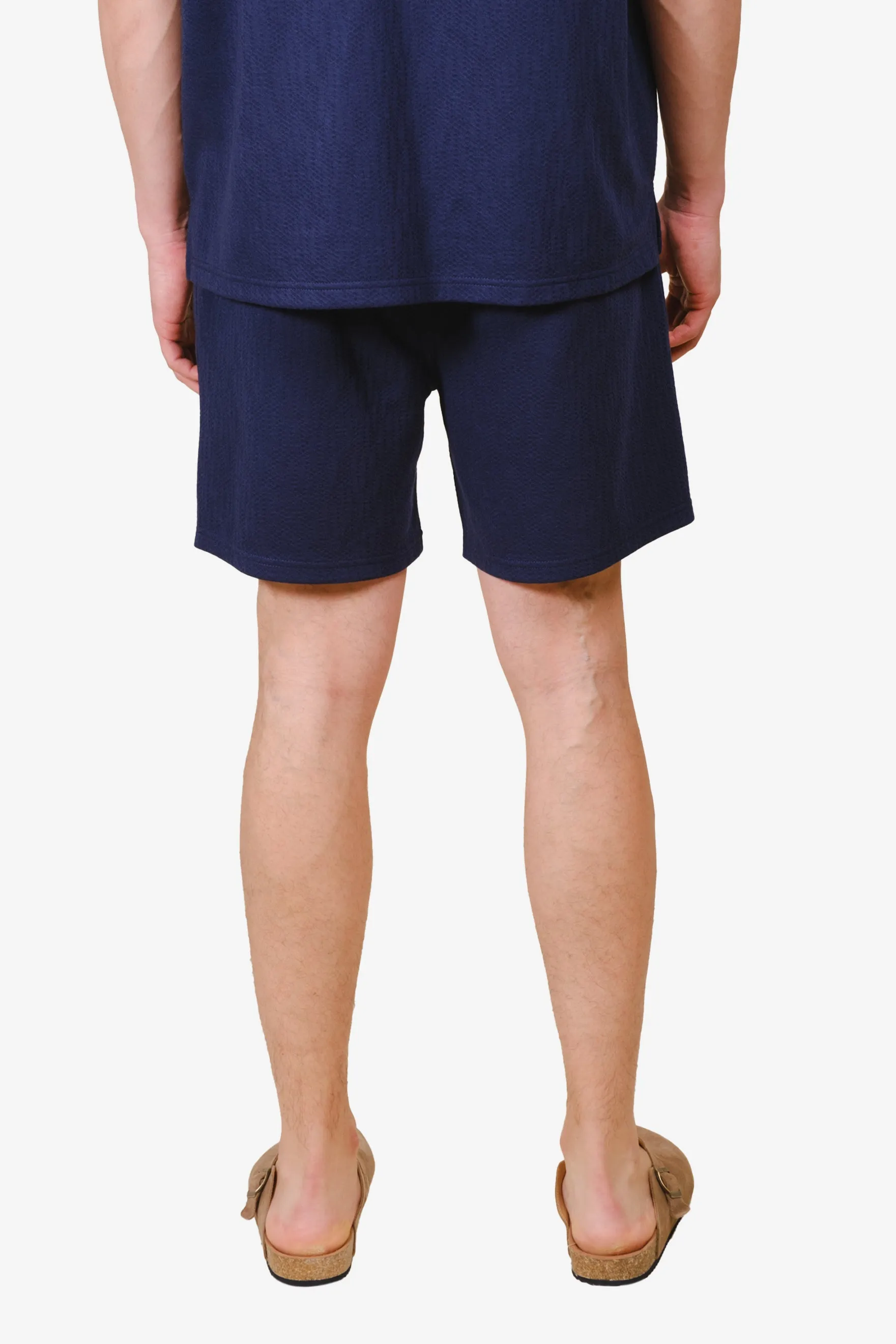 Vertical Cross Knit Short