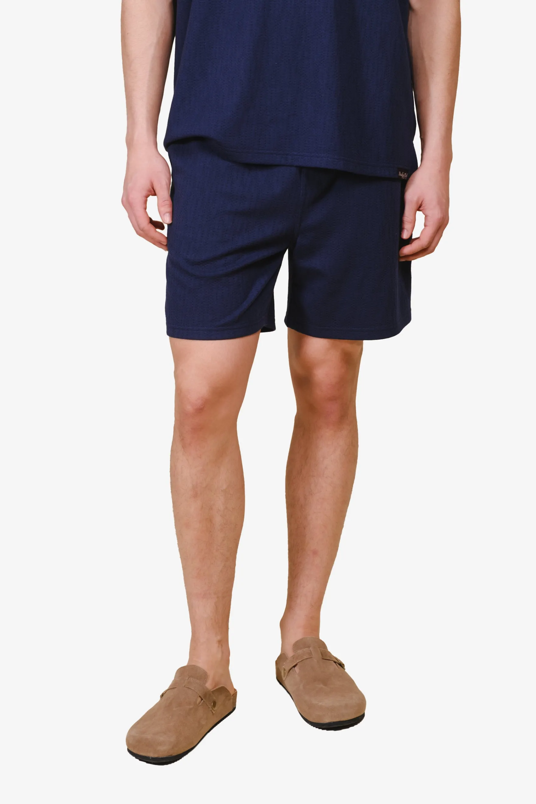 Vertical Cross Knit Short
