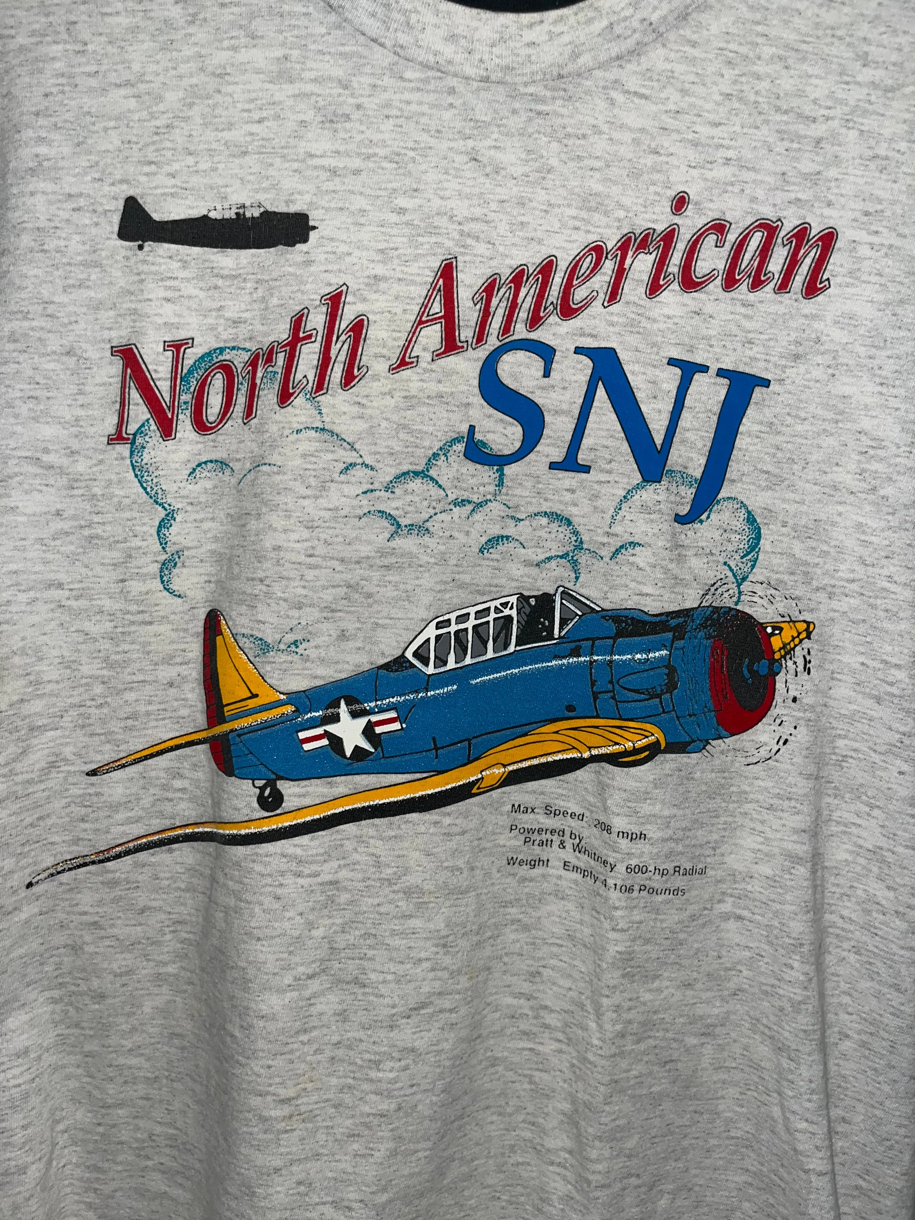 Vintage 90s aircraft T-shirt