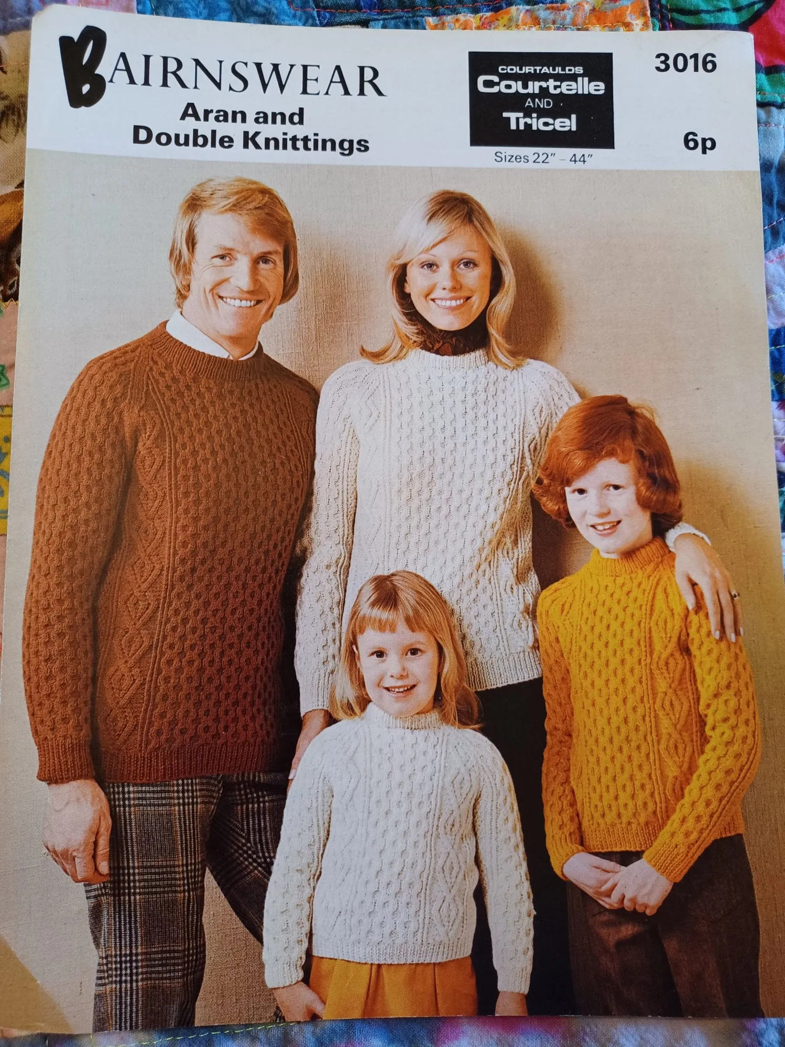 Vintage Aran Sweater Knitting Patterns by Robin and by Bairnswear