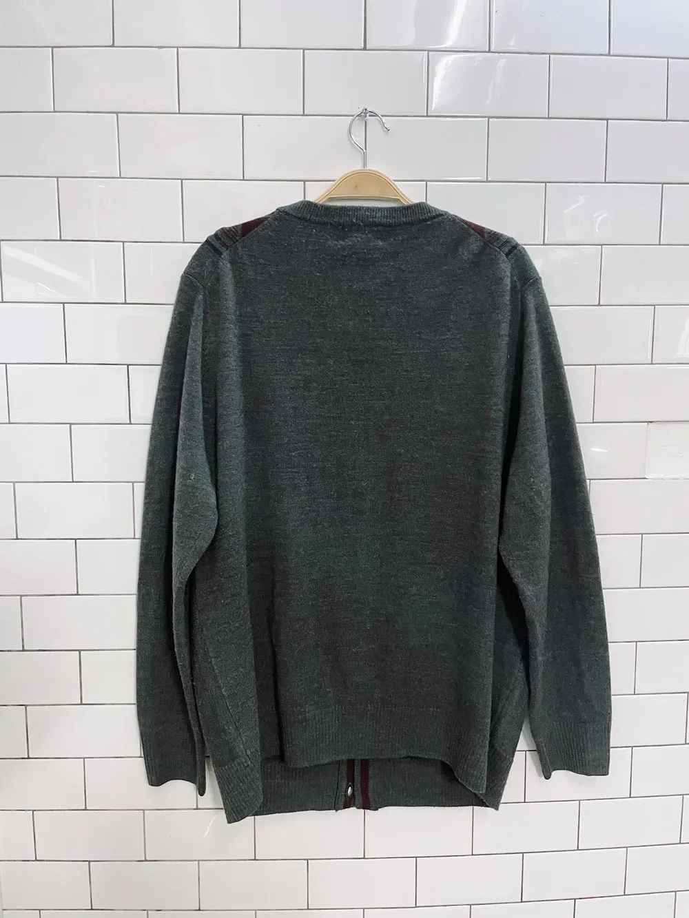 vintage arnold palmer knit dad cardigan