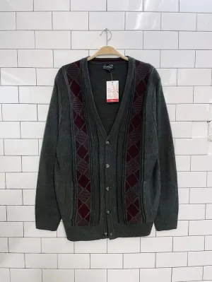 vintage arnold palmer knit dad cardigan