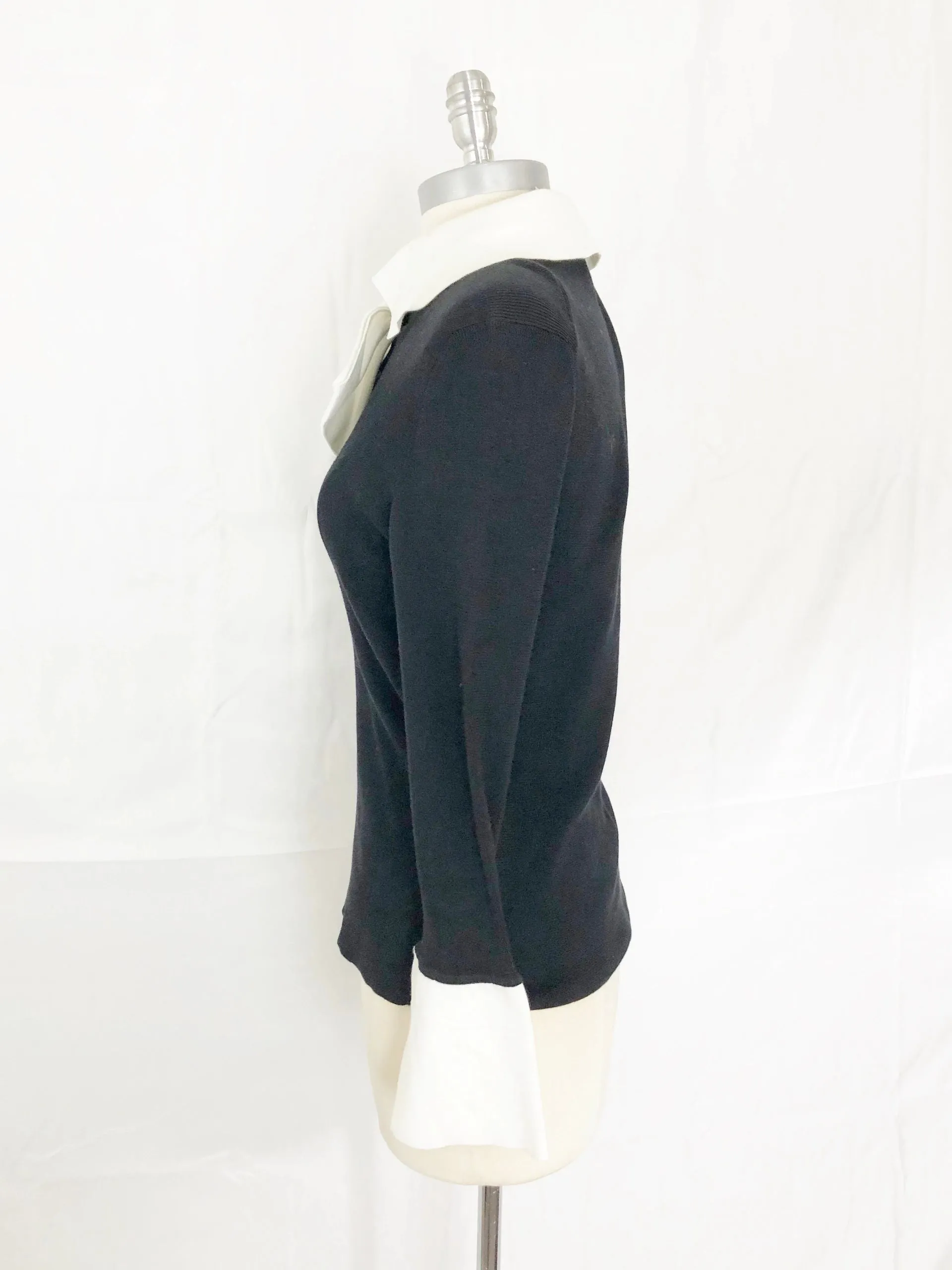 Vintage Chanel Sweater With Removable Bow Size M