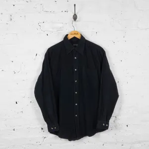 Vintage Corduroy Shirt - Black - L