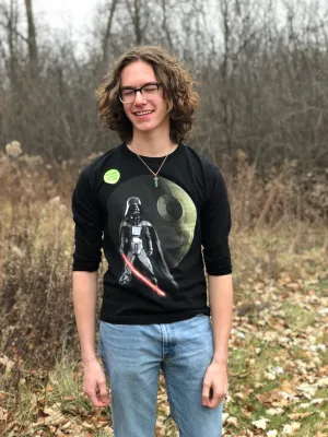 Vintage Glow in the Dark Darth Vader Shirt Size M