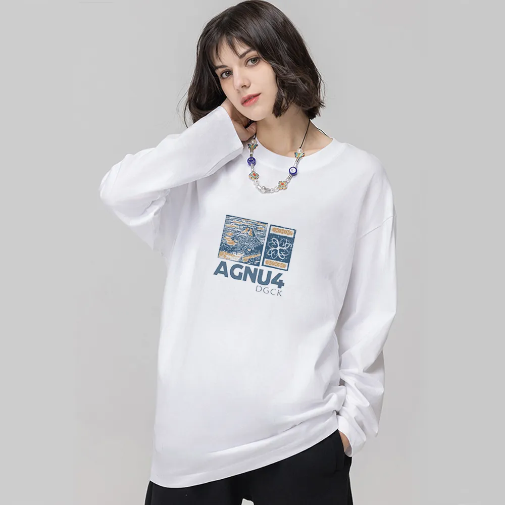Vintage Graphic Print Long Sleeves