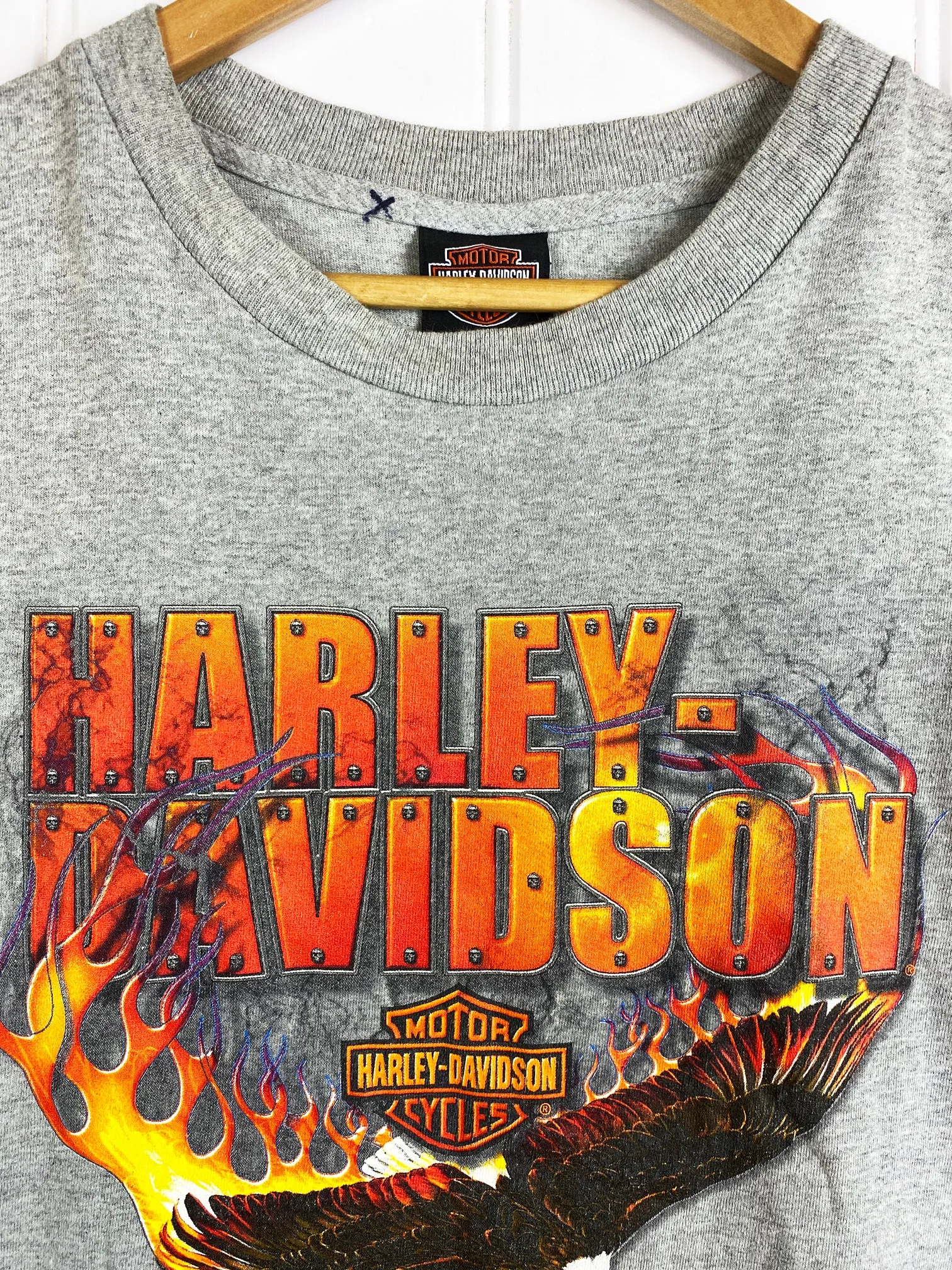 Vintage Harley - Kuwait Grey Muscle  Tee - XLarge