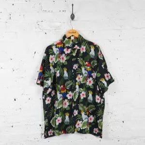Vintage Hawaiian Party Shirt - Black - XL