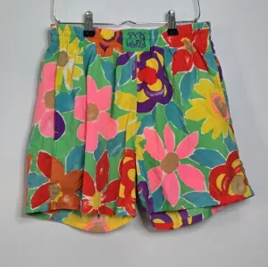 Vintage Jams World Floral Print Shorts with Lining Size M