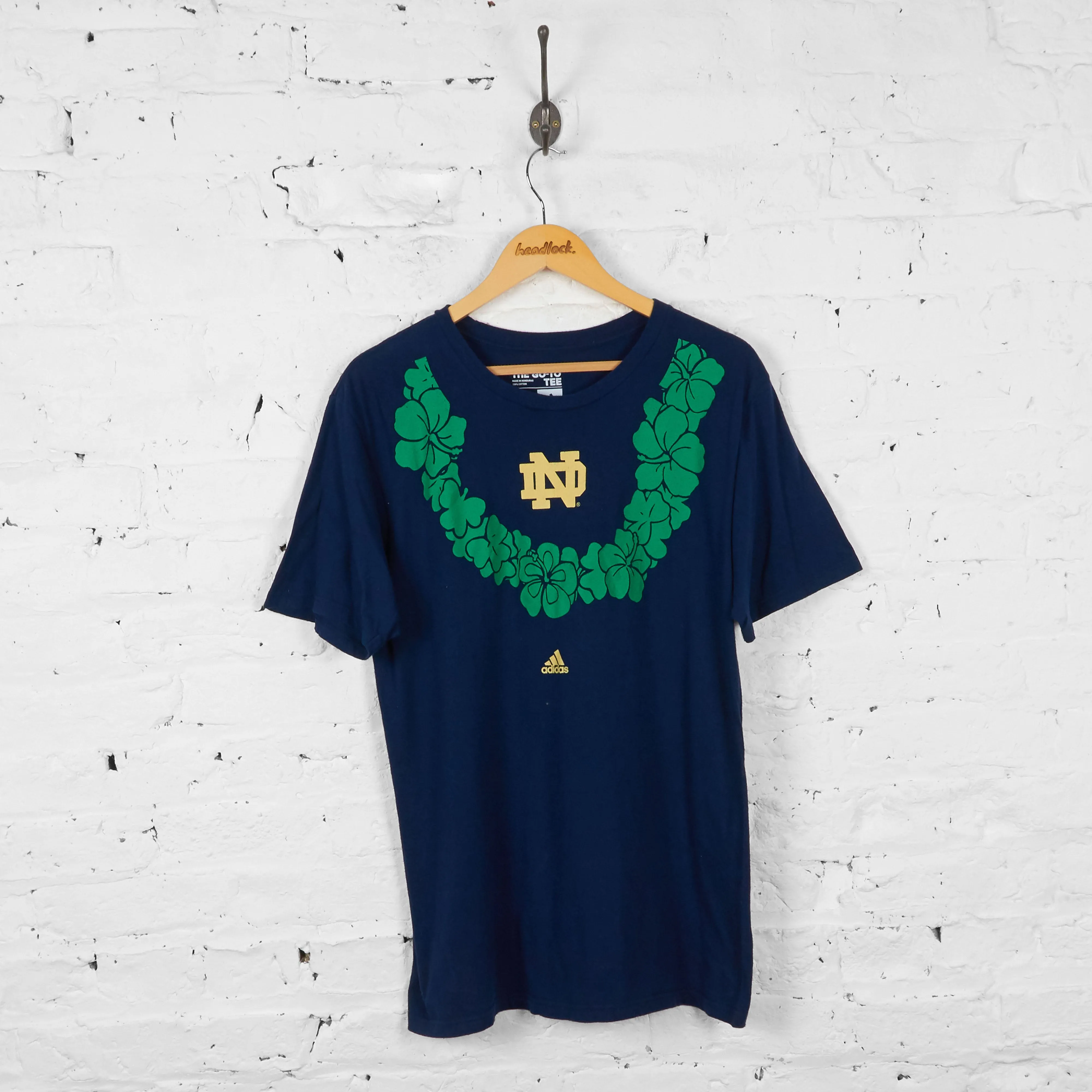 Vintage Nike Notre Dame T-shirt - Navy - L
