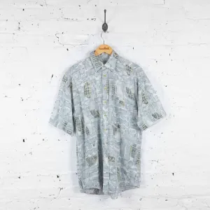 Vintage Pattern Shirt - Blue - M