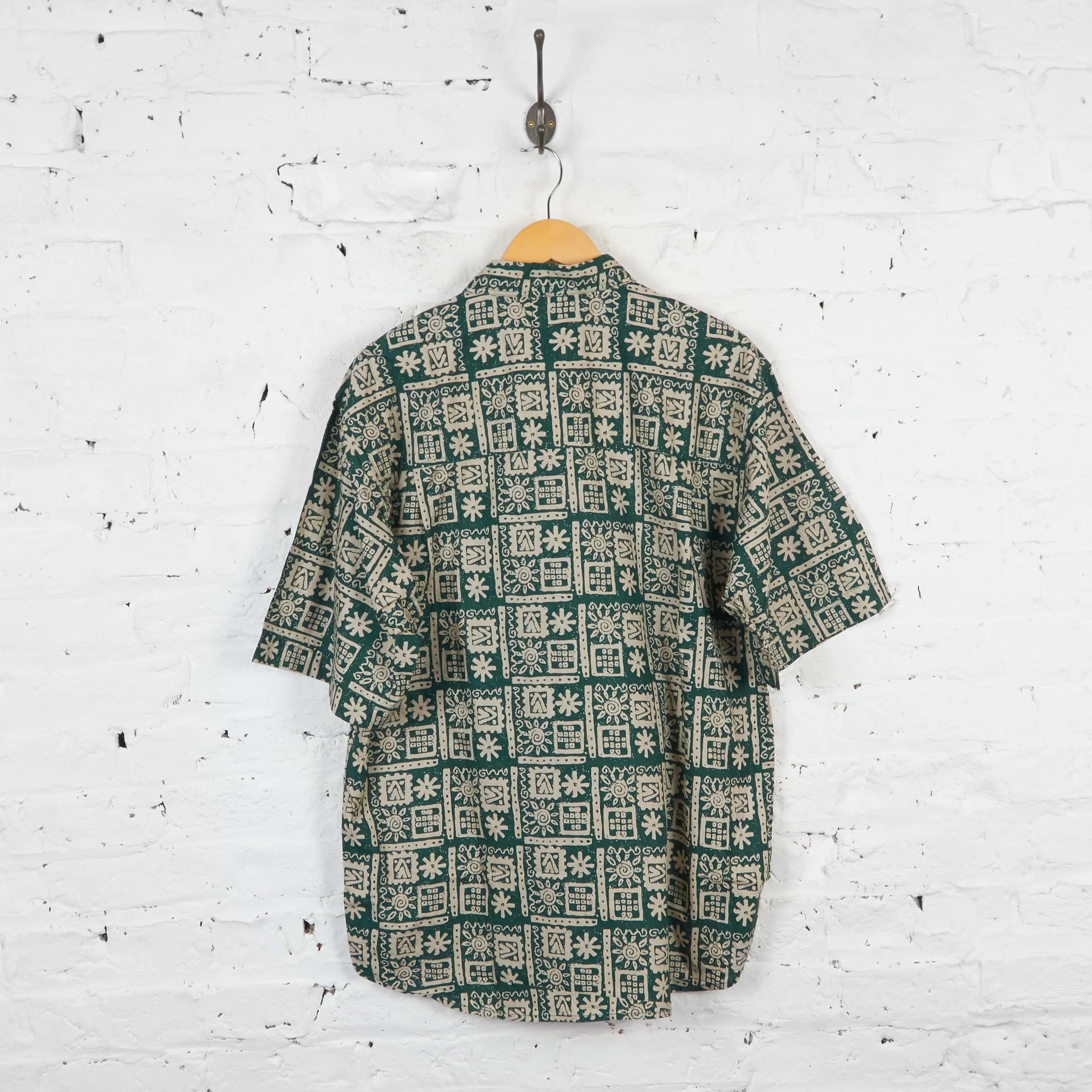Vintage Pattern Shirt - Green - M