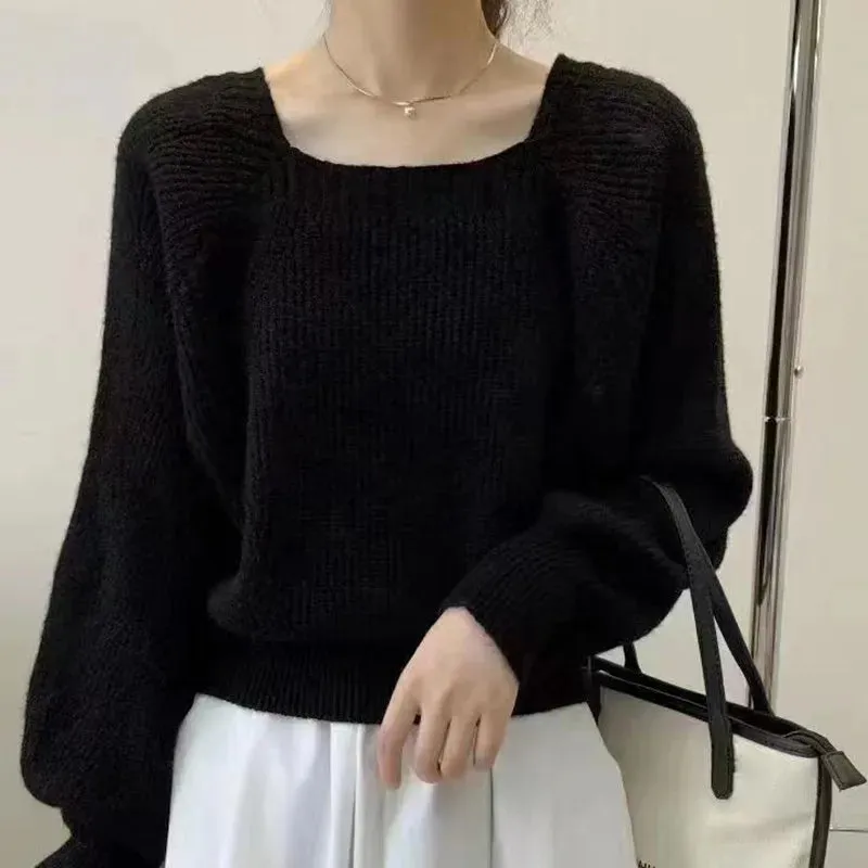 Vintage Square Collar Sweater