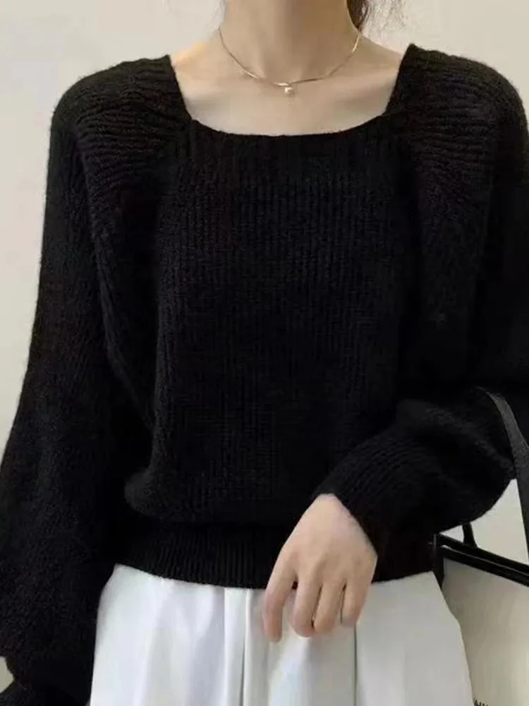 Vintage Square Collar Sweater