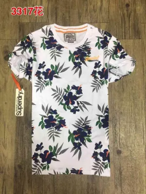 Vintage Superdry Men tee-shirt Flower  White