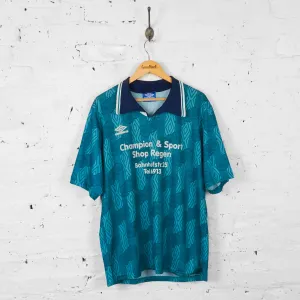 Vintage Umbro 90s Football Shirt - Green - XL