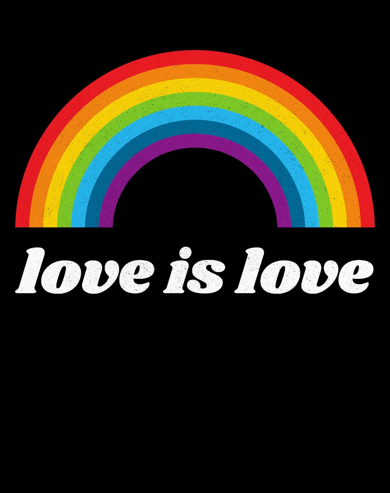 Vintage Valentine Rainbow Love Is Love Men's T-shirt