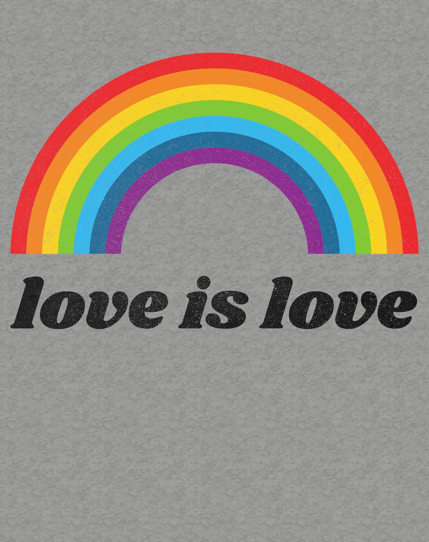 Vintage Valentine Rainbow Love Is Love Men's T-shirt