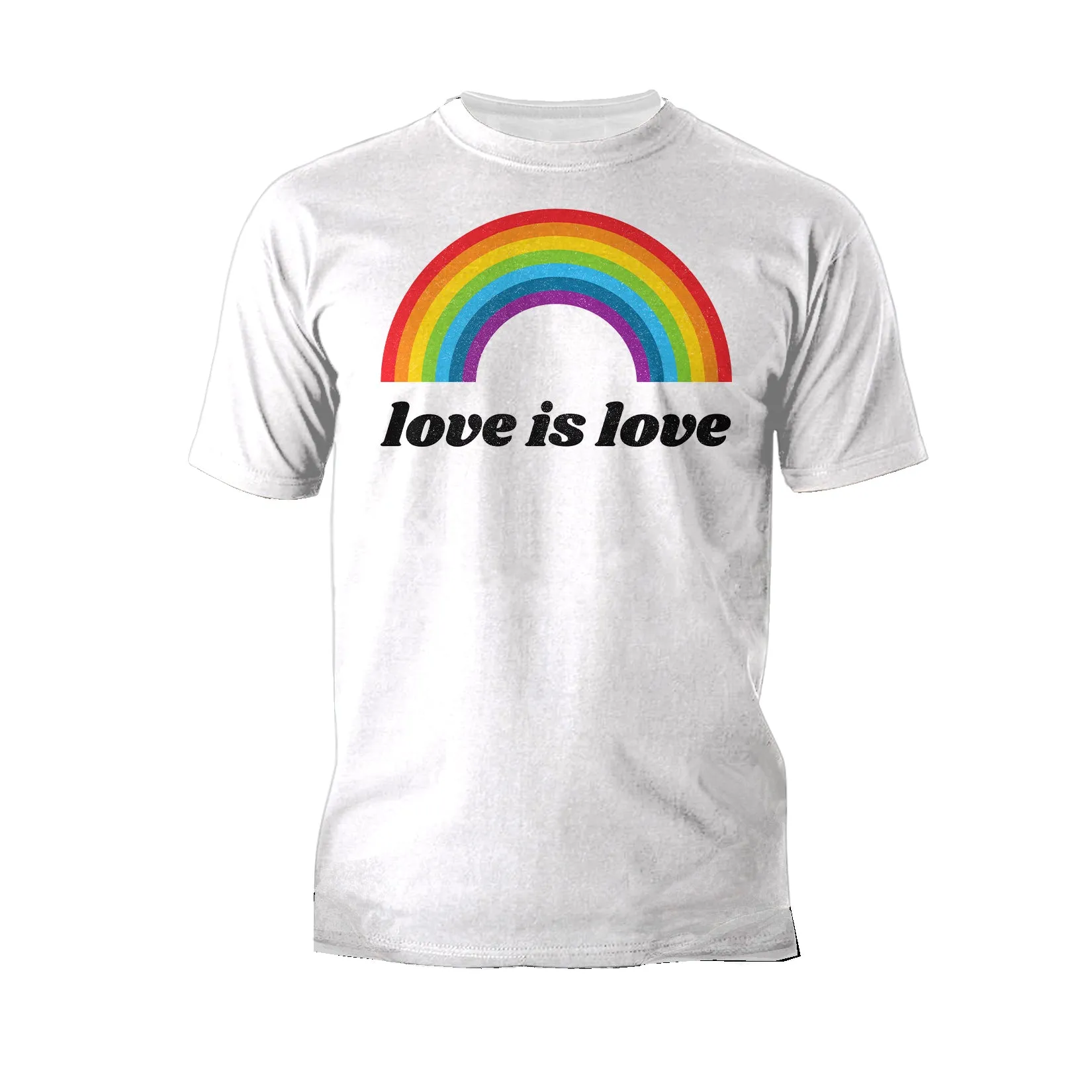 Vintage Valentine Rainbow Love Is Love Men's T-shirt